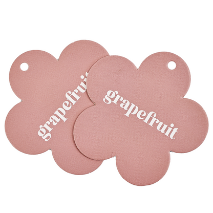 Flower shape hangtag