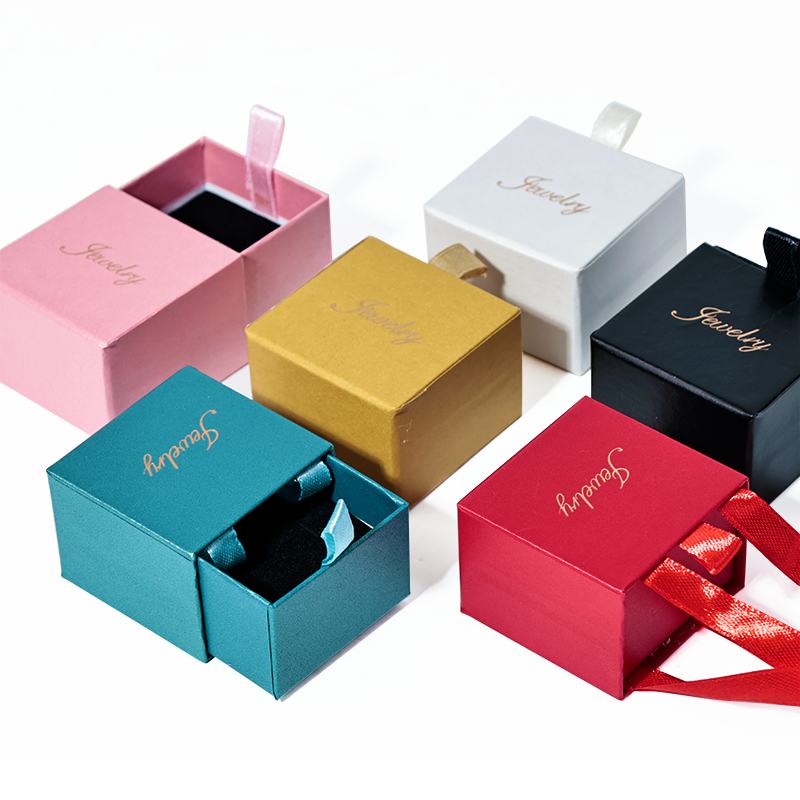 Multicolor pearlescent glitter drawer box