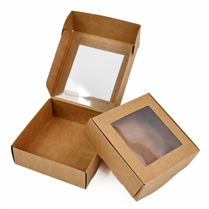 Kraft paper transparent skylight design airplane box