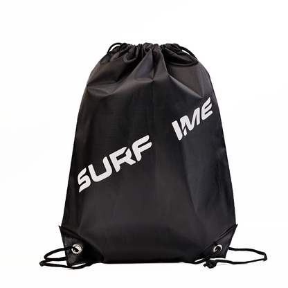 Black Backpack Drawstring Pocket