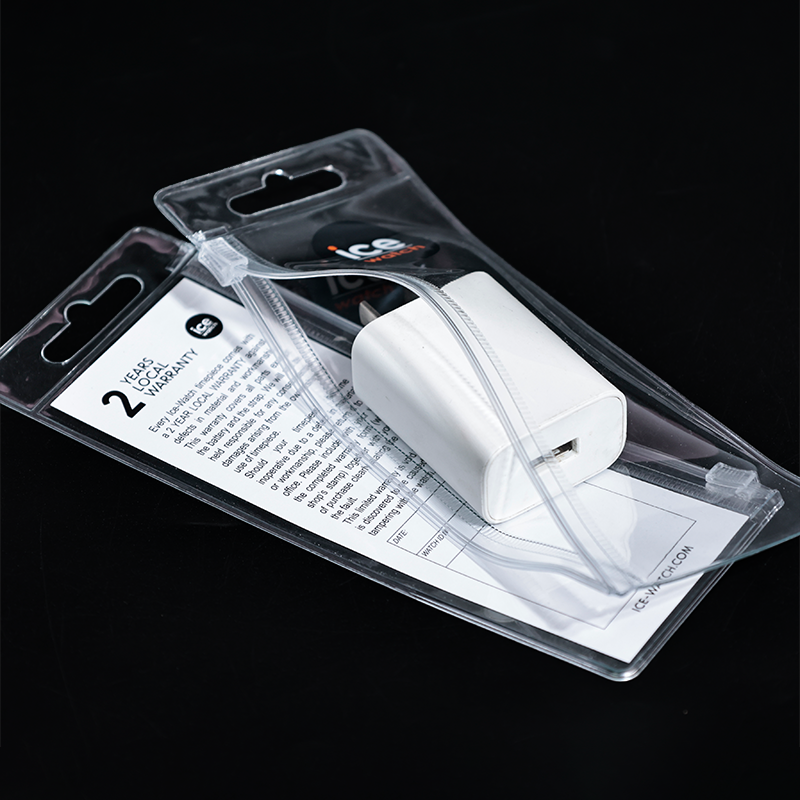 Small size long ziplock bag with hook
