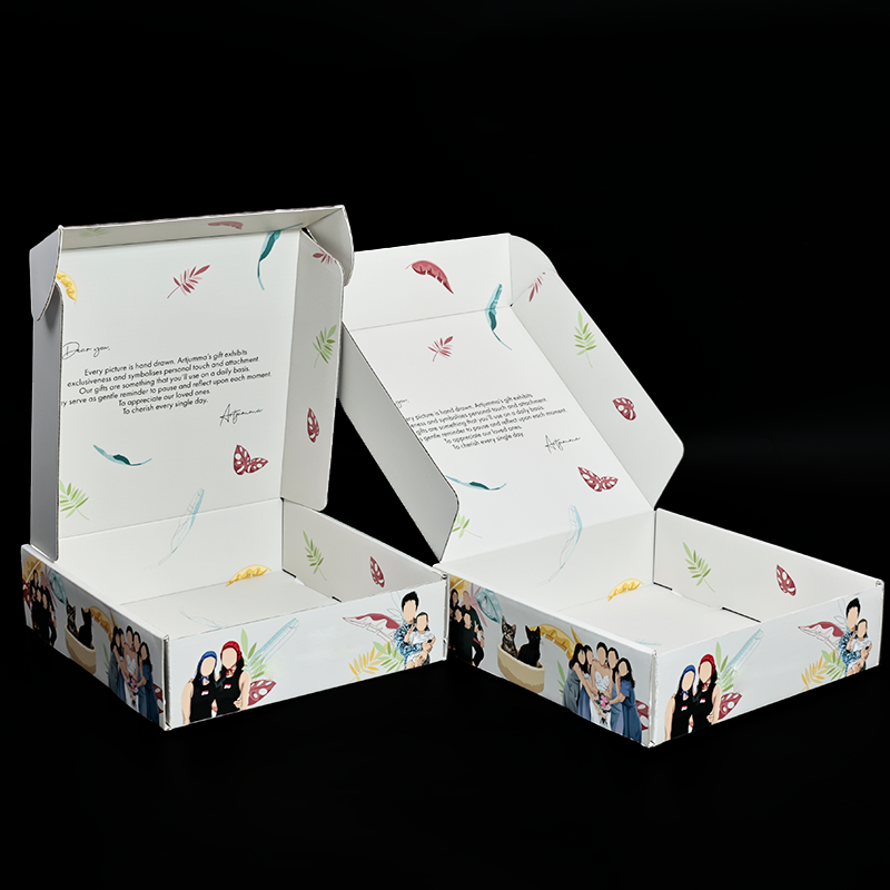 Full pattern printed corrugated airplane box