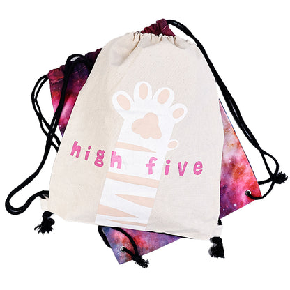 Zipperless Backpack Drawstring Bag