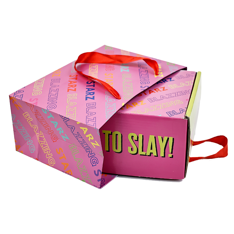 Pink tote bag box set