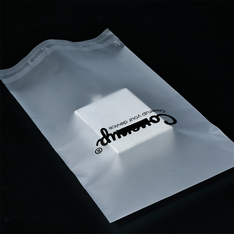 Transparent frosted biodegradable ziplock bag