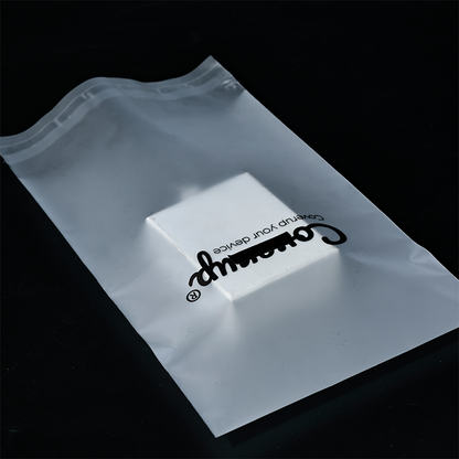 Transparent frosted biodegradable ziplock bag