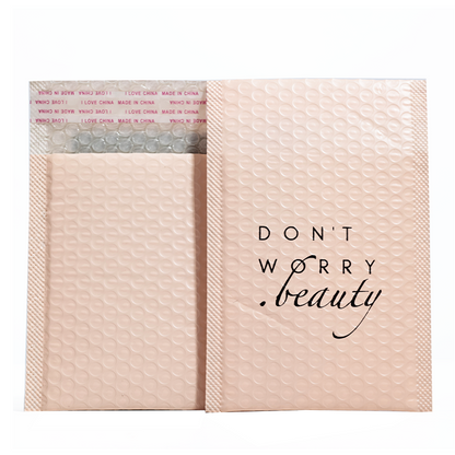 Pink co-extrusion film express bubble bag