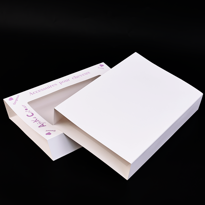 White cardboard pattern hot silver packaging box