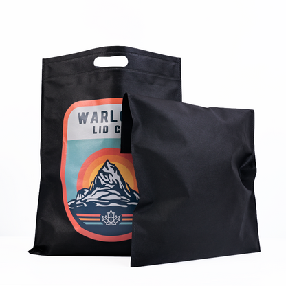 Black four-finger non-woven handbag
