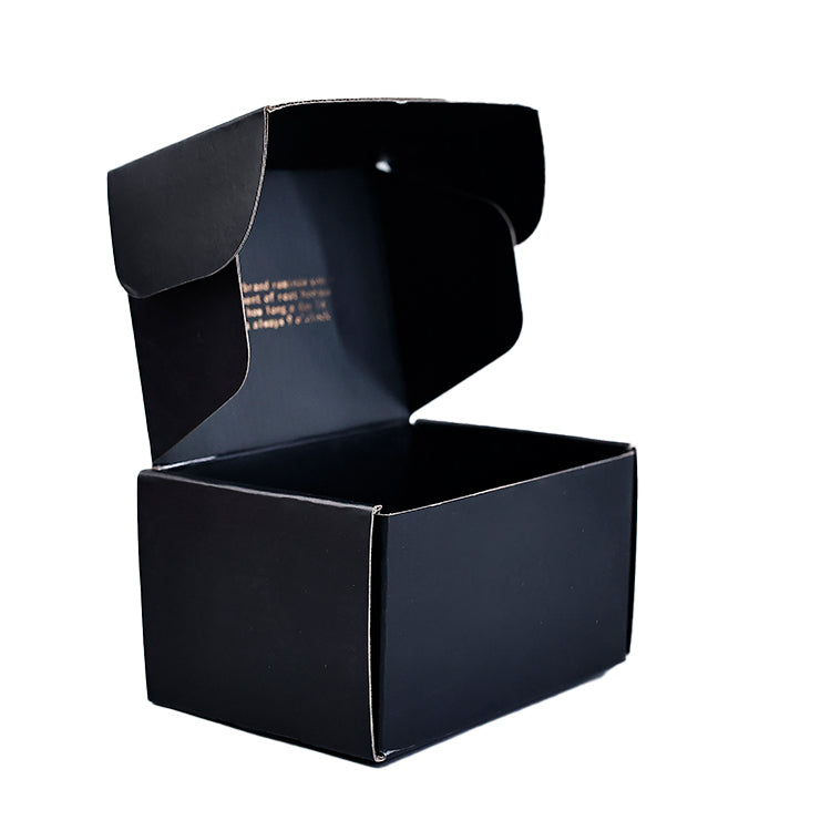 Black gold foil small airplane box