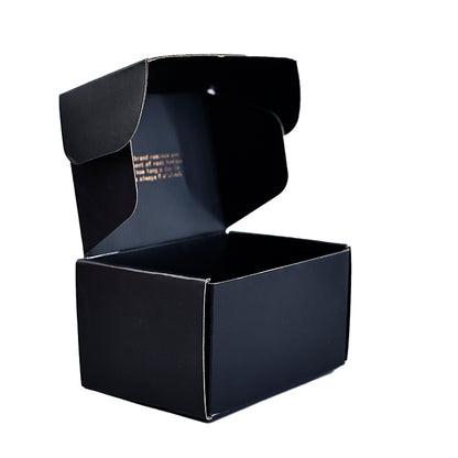 Black gold foil small airplane box