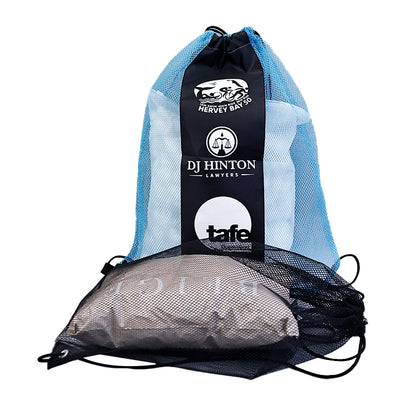 Mesh Double Loop Backpack Drawstring Bag