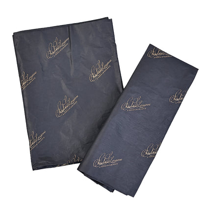 Black Shirley Paper Pattern Gold Printed Wrapping Paper