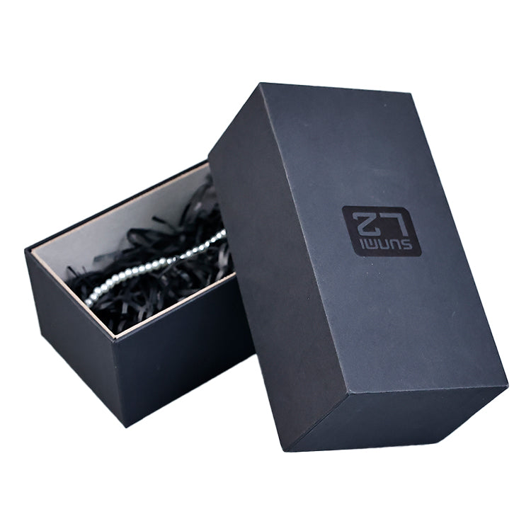 Black long lid gift box