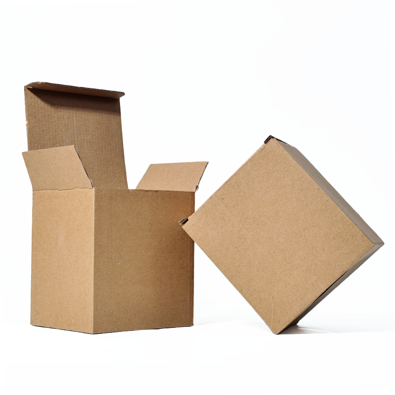 Square multi-lock kraft paper box