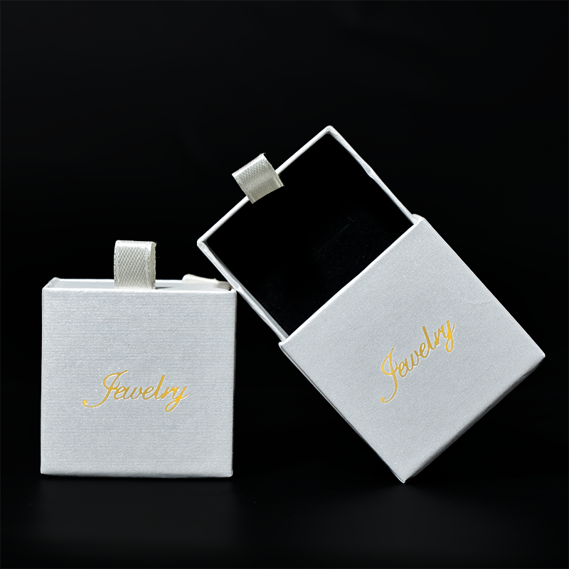 White pearlescent drawer box