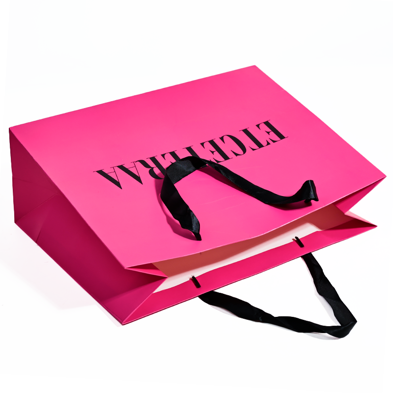 Pink paper bag