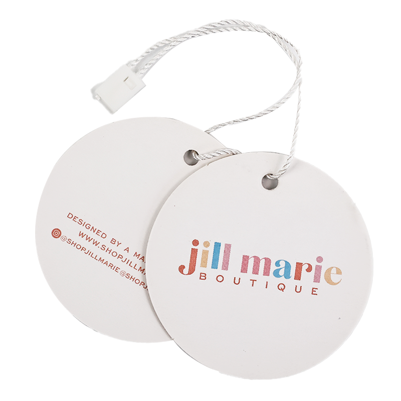 Round multi-pattern hangtag