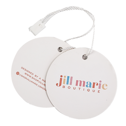 Round multi-pattern hangtag