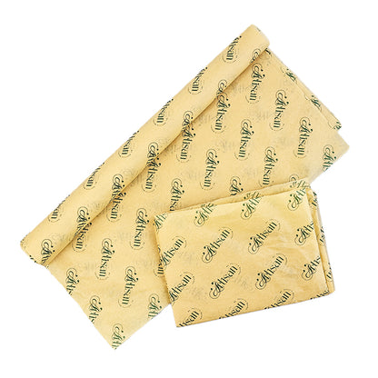 Yellow Shirley Paper Print Dark Green English Wrapping Paper