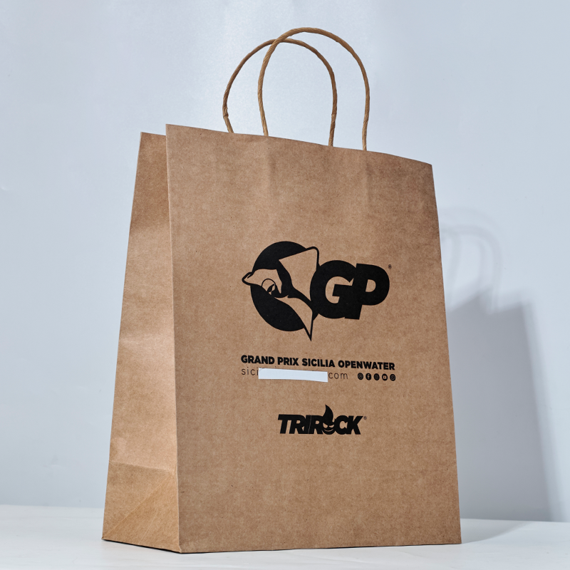 Kraft paper handbag