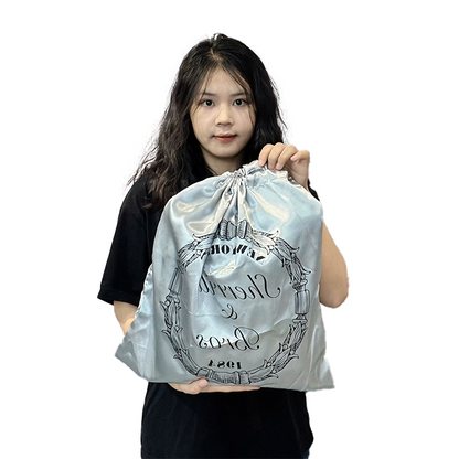 Silk drawstring bag