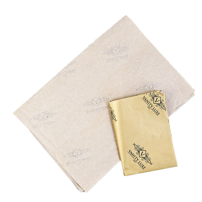 Gold Shirley Paper Print Black English Wrapping Paper