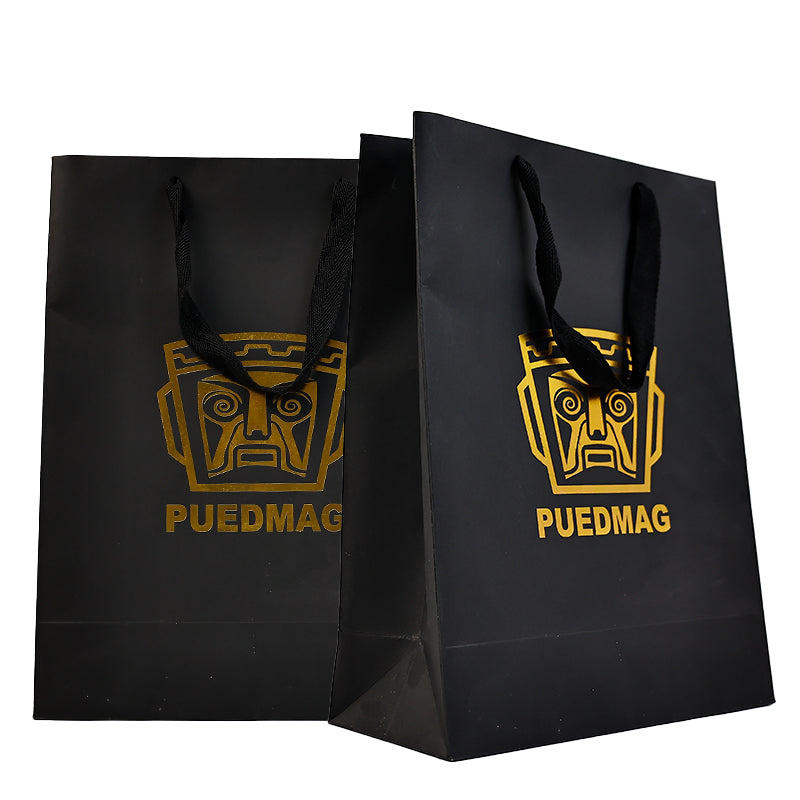 Black gold foil handbag