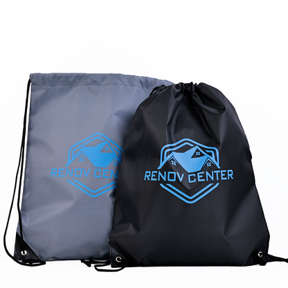 Polyester backpack drawstring bag in multiple colors