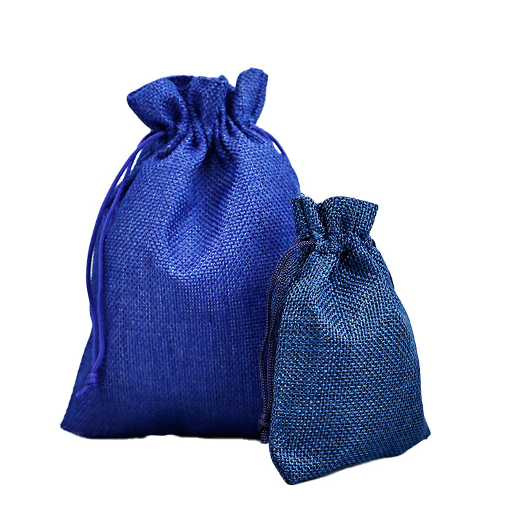 Blue Series Drawstring Linen Bag