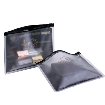 Single-sided transparent frosted PVC zipper bag
