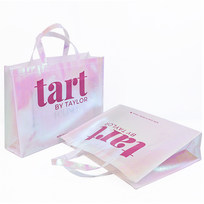 Laser gradient large size non-woven handbag