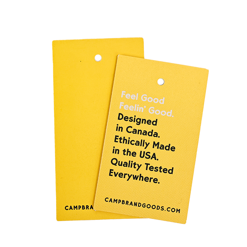 Yellow long tag