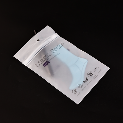 Small size transparent frosted zipper bag