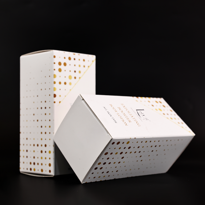 White cardboard pattern hot silver packaging box