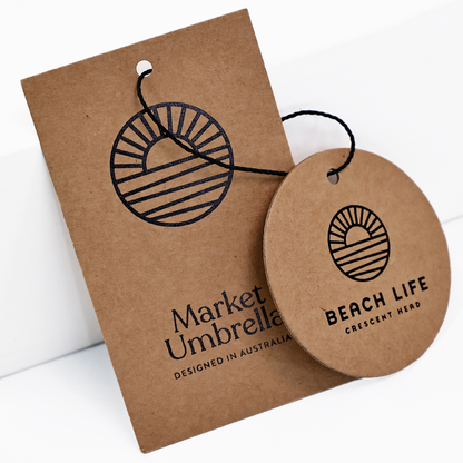 Brown kraft paper various styles set tag