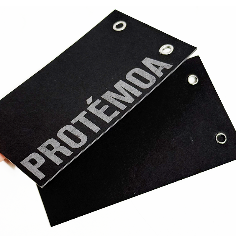 Black printed silver bimetallic buckle card