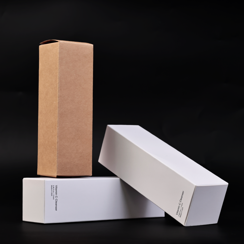 White card, brown kraft paper small color box product packaging box