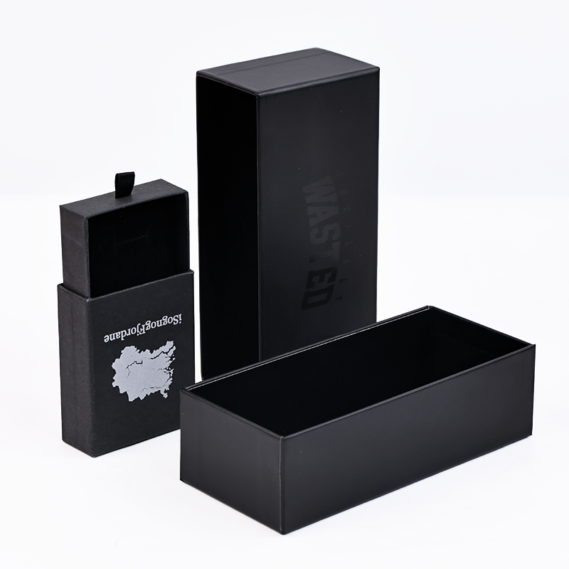 Black multi-size drawer box