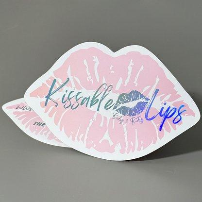 Lips laser stamping card