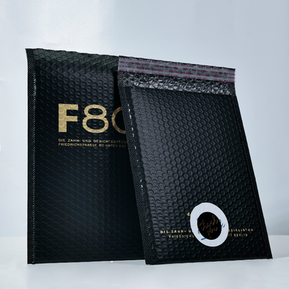 Black pattern hot stamping co-extrusion film express bubble bag