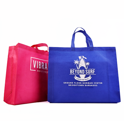 Light blue large size non-woven tote bag