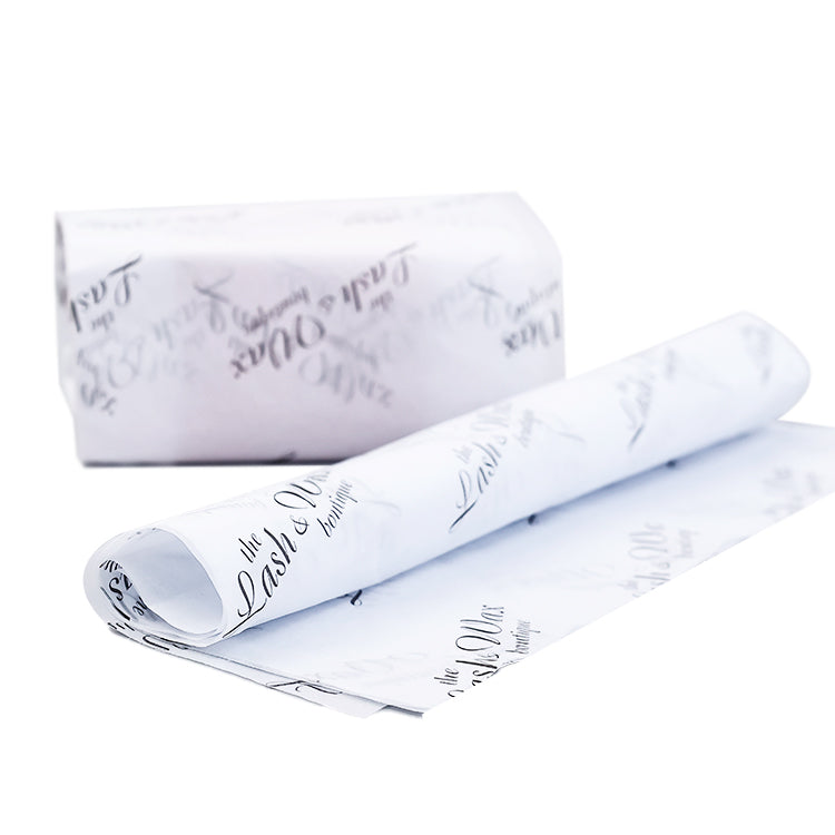 White Shirley Paper Print Black Pattern Wrapping Paper