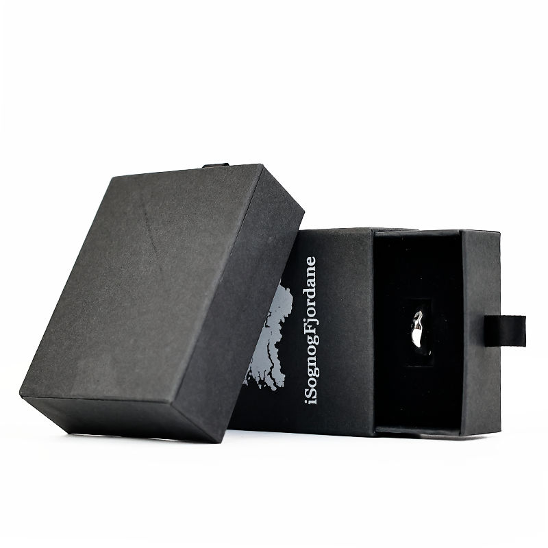Black small size drawer jewelry box