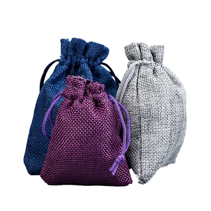 Blue Series Drawstring Linen Bag