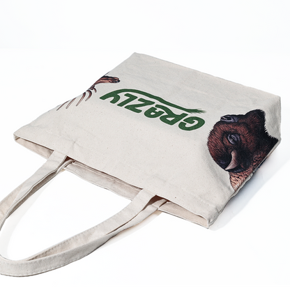 Full color printed bottom crossbody canvas bag