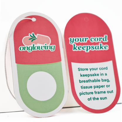 Rounded rectangular hangtag