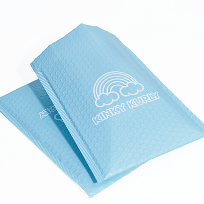 Blue self-adhesive bubble courier bag