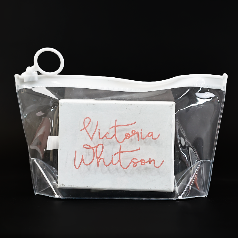 Various styles of PVC zipper bags
