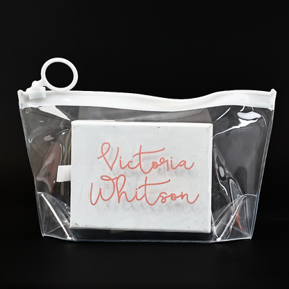 Various styles of PVC zipper bags